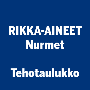 Tankkiseostaulukko peruna