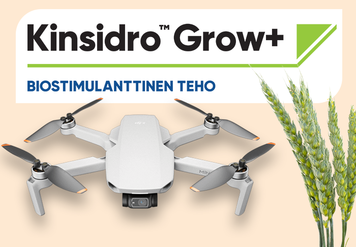 Osta Kinsidro Grow+ ja osallistu dronen ja BlueN pakettien arvontaan! 