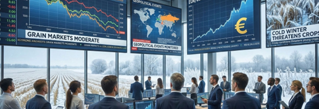 Viljan hintanäkymät tasaisen heikkoja