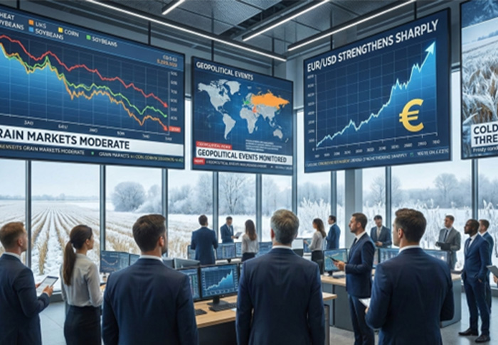 Viljan hintanäkymät tasaisen heikkoja