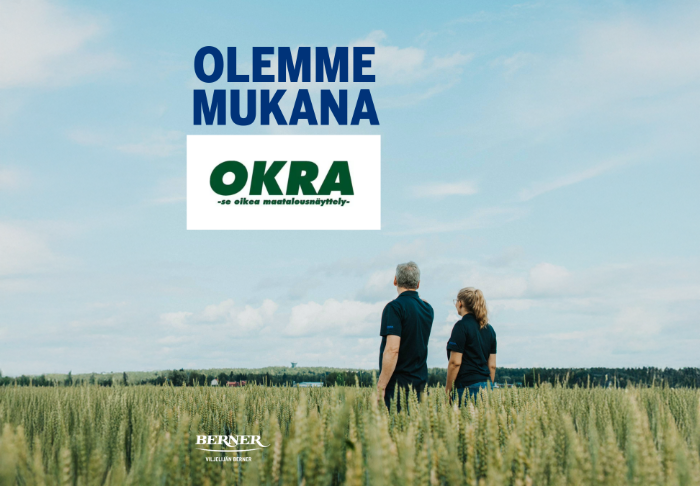 Viljelijän Berner mukana OKRAssa, osastopaikka D1