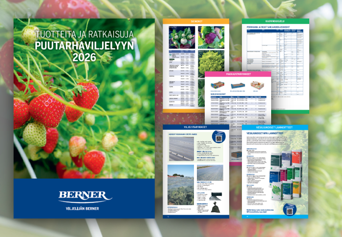 UUTUUS | Puutarhaviljelyn tuoteluettelo on ilmestynyt